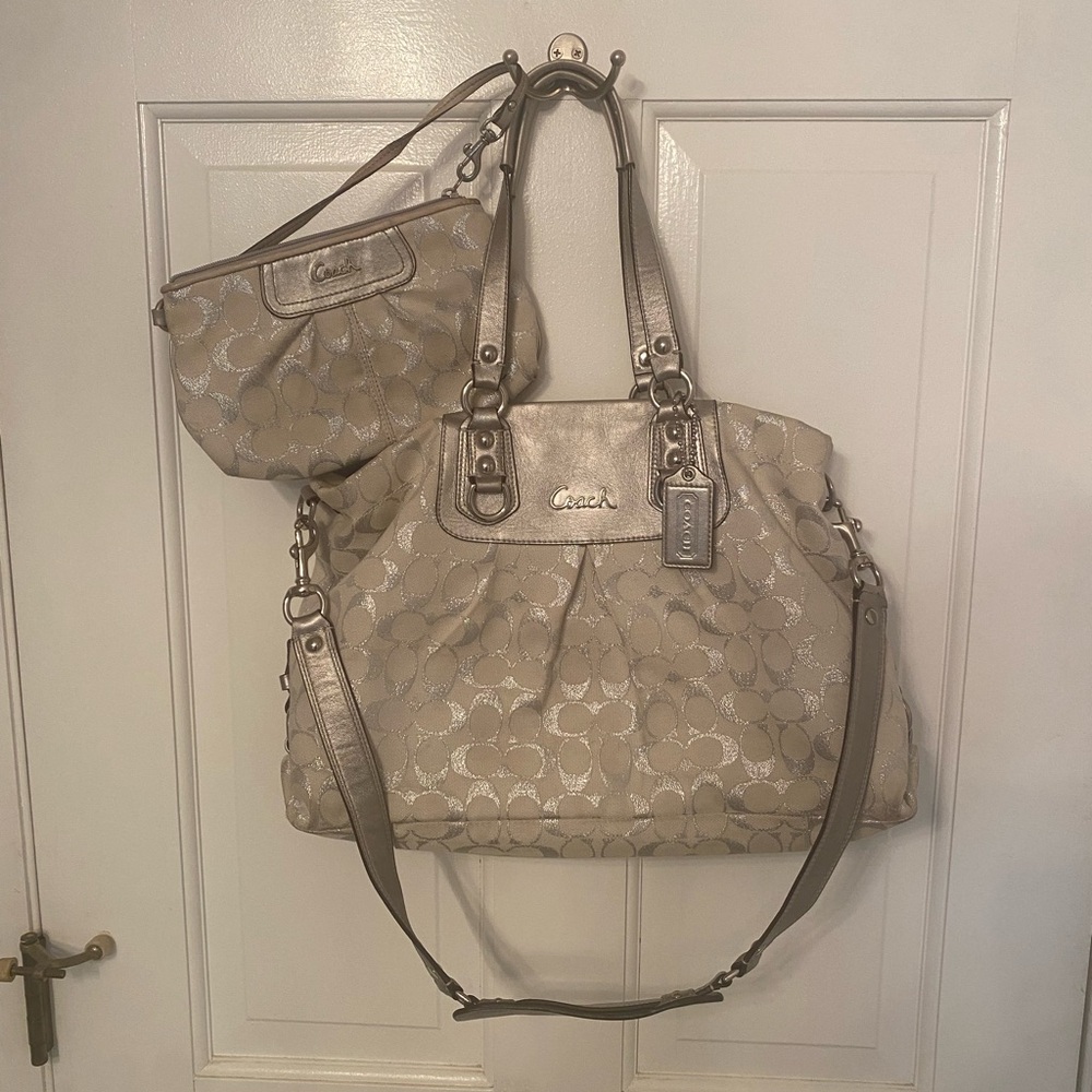 Coach bag and clutch